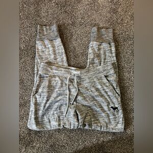PINK Victoria's Secret Heathered Gray Joggers
